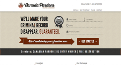 Desktop Screenshot of canadapardons.org